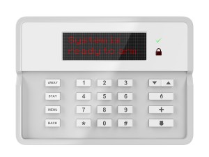 Panneau de contrôle d'un système d'alarme domotique